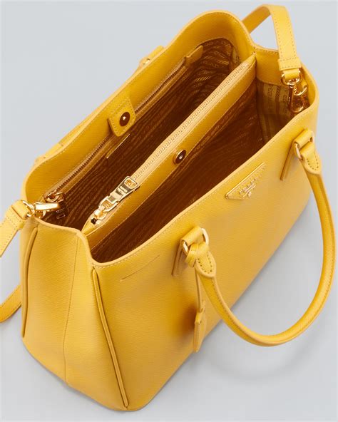 prada yellow purse|prada saffiano bag mini.